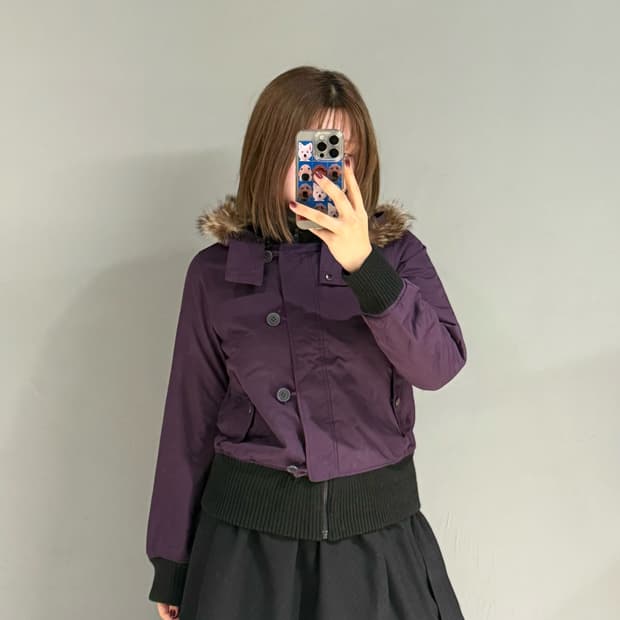 Reversible fur trimming n2b jumper