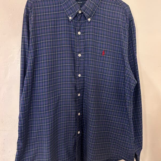 랄프로렌 체크 남방 XXL