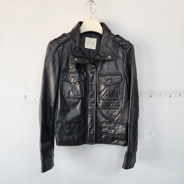 비욘드클로젯 블랙 가죽 자켓