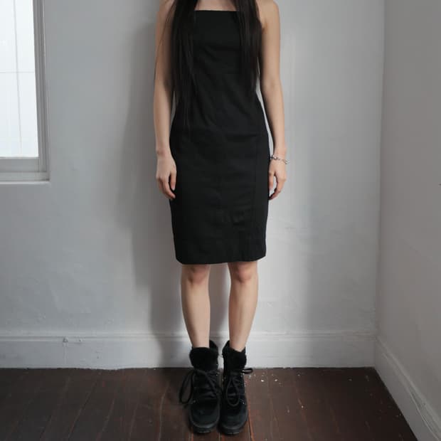 Helmut lang black mini dress