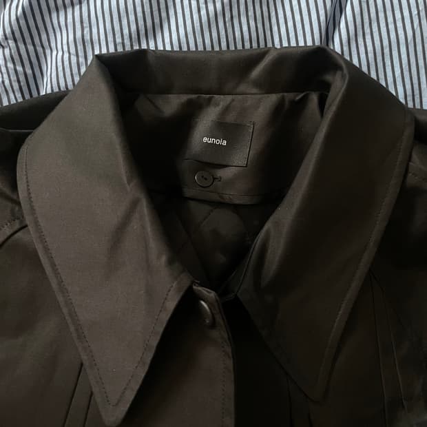 유노이아 플리츠 트렌치코트 pleats annie trench