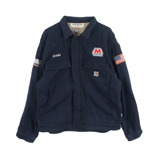 칼하트 (MEN - XL) 코튼 나일론 아크릴 집업 워크 자켓