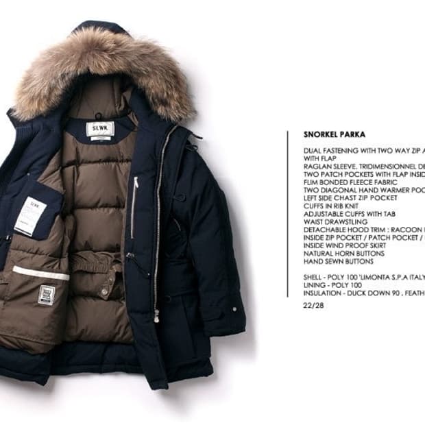 슬립워커(SLWK) 스노클 파카  패딩자켓 (N3B) 중고품