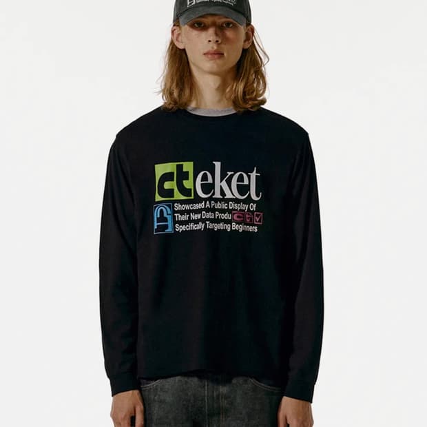 테켓 Plan L/S Tee Black / 테켓 롱슬리브