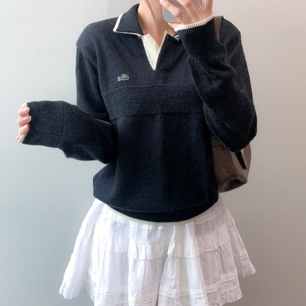 라코스테 카라넥 니트