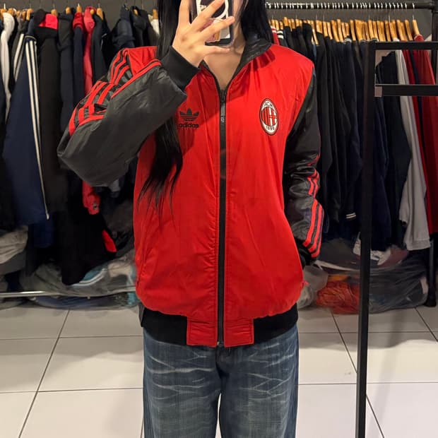 아디다스 AC밀란 리버시블 패딩 점퍼