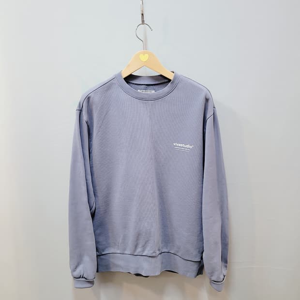 L) 비바스튜디오 스몰로고 맨투맨 