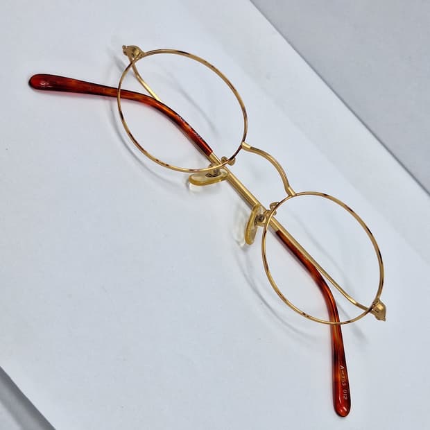 앵글로 아메리칸 A-155 골드 안경 안경테 44ㅁ21/영국 빈티지 일본