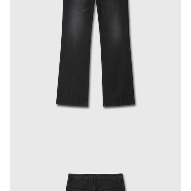 토니웩FLARED-LEG DENIMJEANS_ FADED BLACK 플레