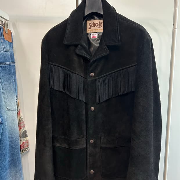 슈프림 x 쇼트 웨스턴 프린지 스웨이드 자켓