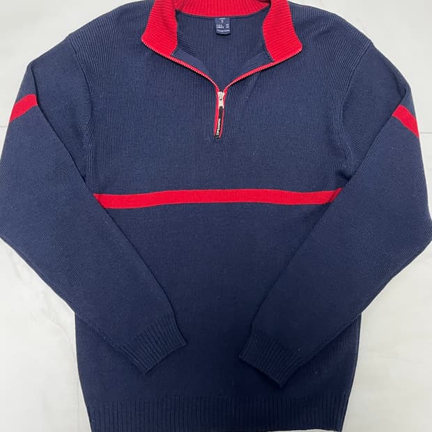 [S / 90] [몽벨 재팬 라인] 몽벨 위크론 울 하프집업 니트 스웨터