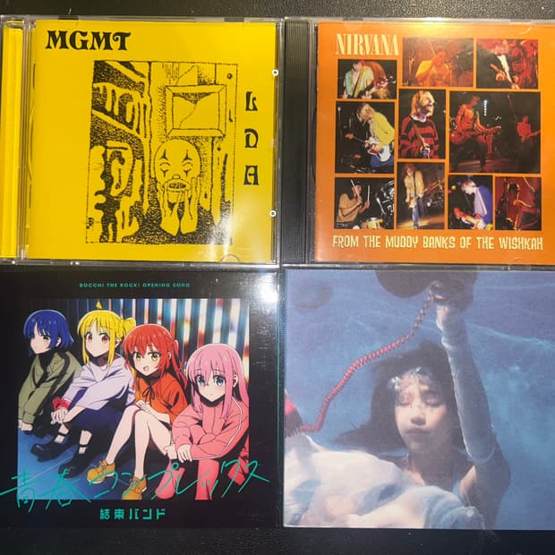 MGMT, 너바나 , 봇치 , 김뜻돌 CD 판매