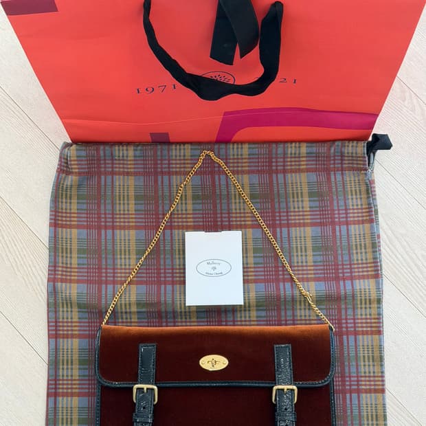 [한정판/전시급] Mulberry Little Guy Velvet