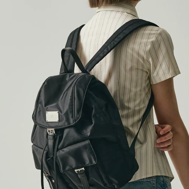 [미사용] 샐러드볼즈 나일론 백팩 saladbowls