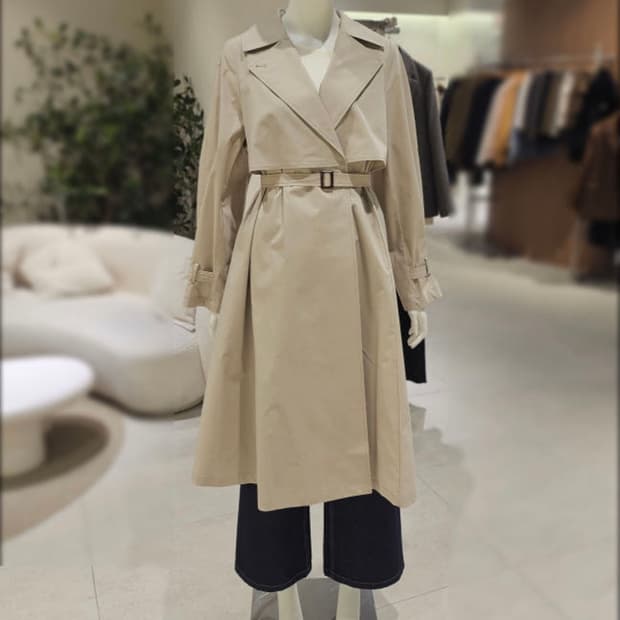 온앤온 트렌치 새상품 