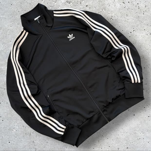 [2XL] 19s 아디다스 파이어버드 블랙 삼선 트랙탑 져지 D852