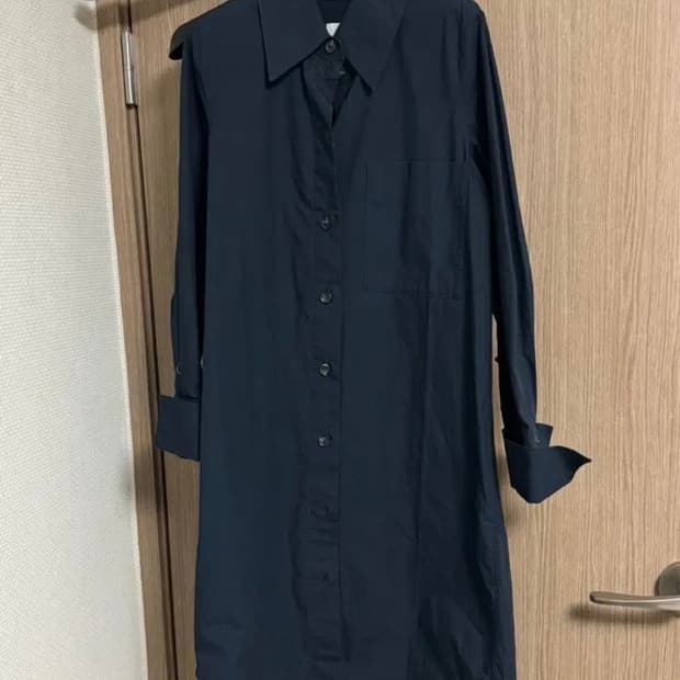 COS 코스 셔츠 원피스 네이비 32사이즈