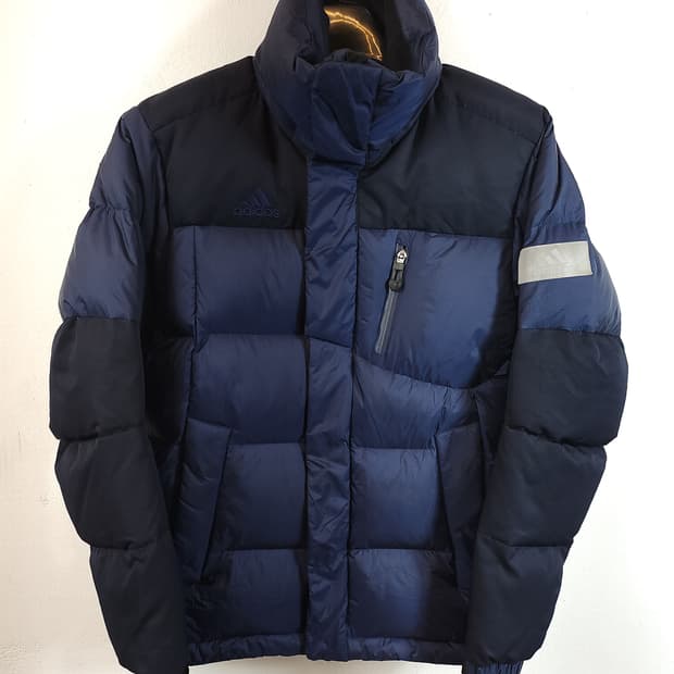 아디다스 남성 패딩 네이비 다운패딩 90-95  S