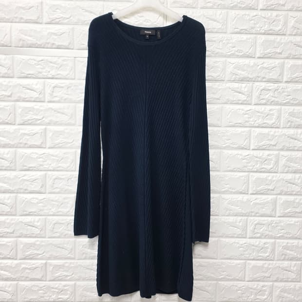 택포) 띠어리 플리츠 롱 원피스 M