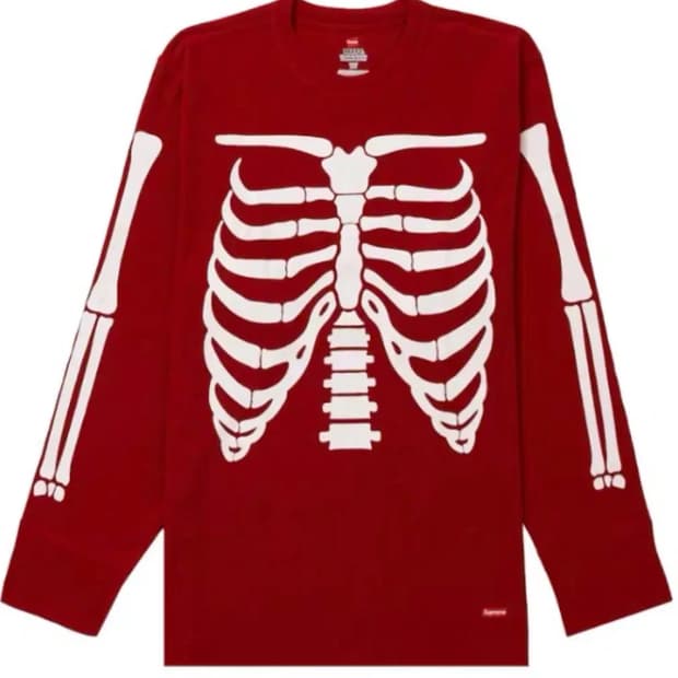 슈프림 헤인즈 본즈 슬리브 s