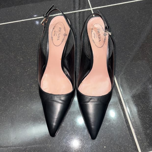 프라다 스틸레토 펌프스힐 36