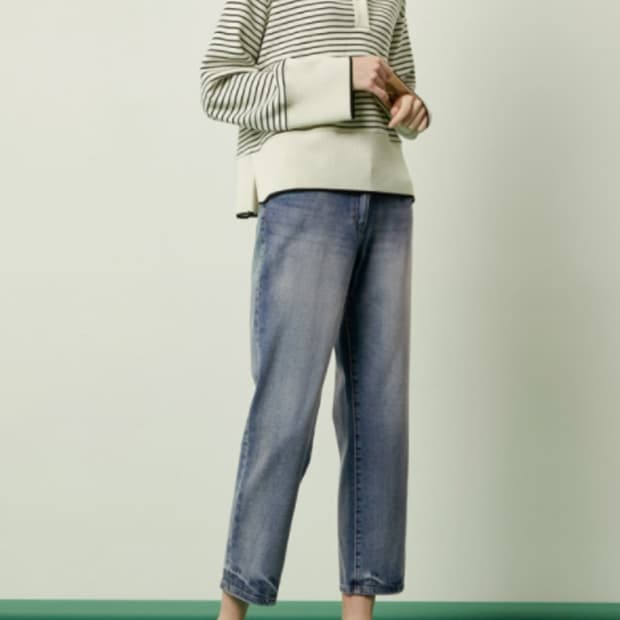 한섬 SJSJ 2021 스프라이트 카라넥 니트 F사이즈