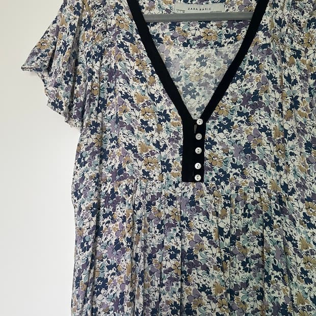 ZARA BASIC 플로럴 원피스 L