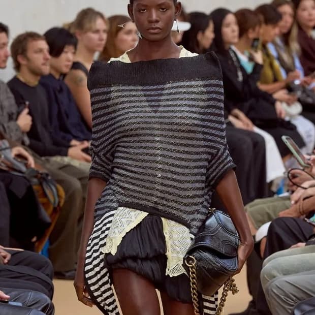 Kiko kostadinov SS24 striped knit