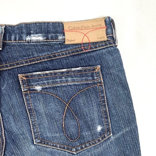 Calvin Klein 캘빈클라인 로우라이즈 부츠컷팬츠