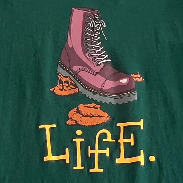 IGGY NYC 사의 닥터마틴 그린 롱 슬리브 티셔츠 M 구제 스트릿