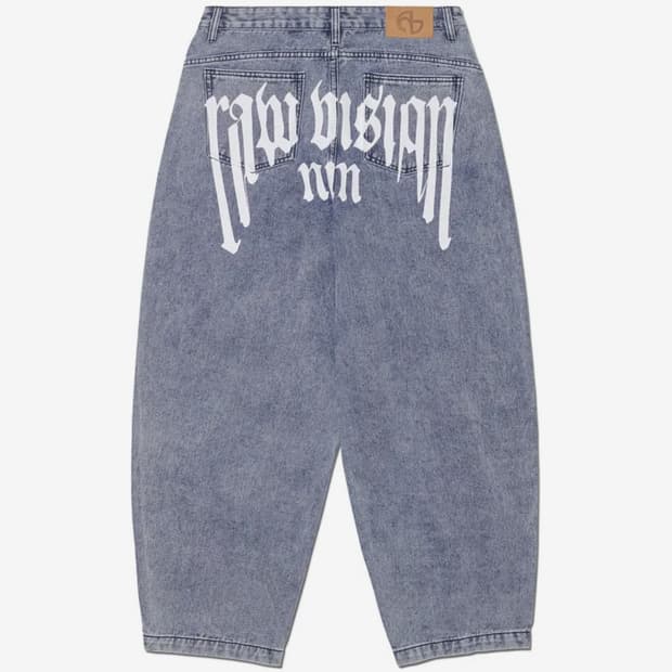 노매뉴얼 RAW VISION DENIM PANTS - WHITE BLUE