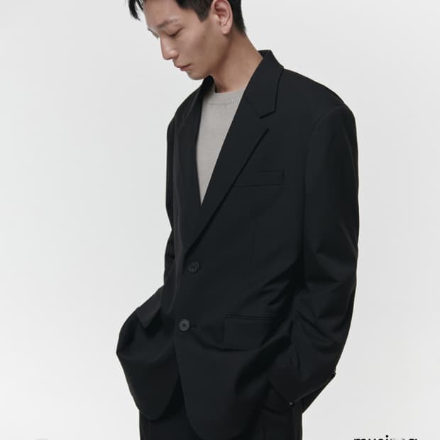 무신사 스탠다드 빅대디 오버사이즈 블레이저 M