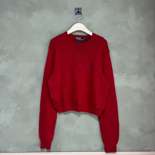 폴로 랄프로렌 커스텀 크롭 니트