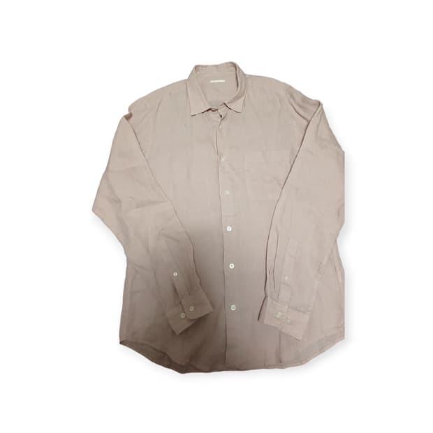 Gu 연핑크 린넨 셔츠