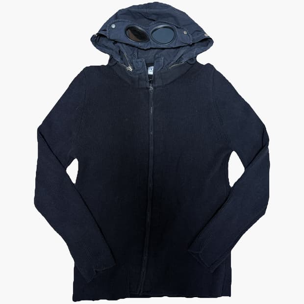 Cp컴퍼니 고글 니트 집업