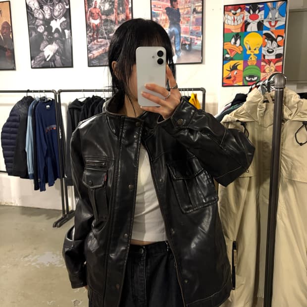 리바이스 가죽자켓