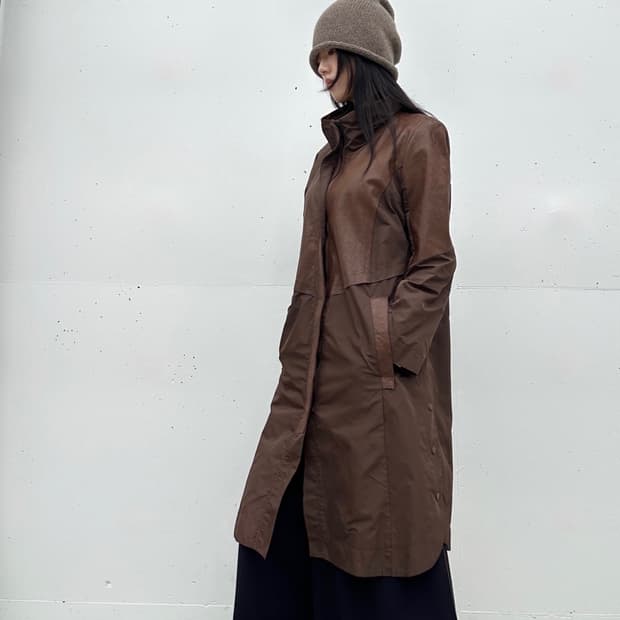 Bambi leather mix jacket / brown