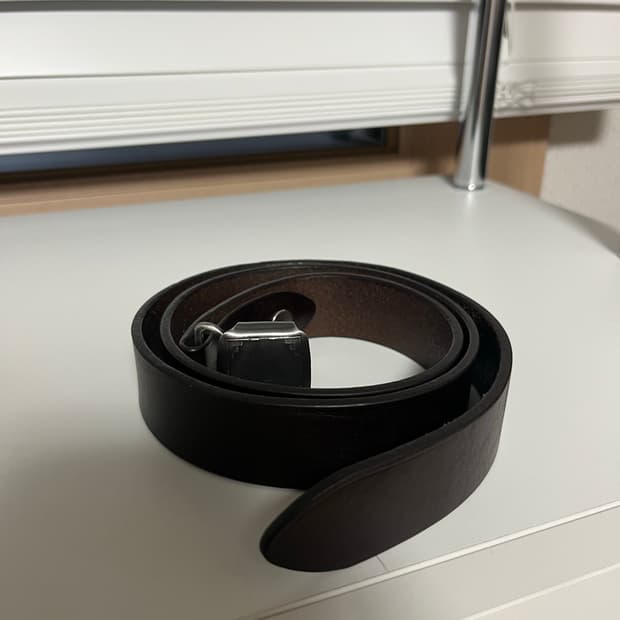 피그벨 히콕 벨트 (오딤 다크브라운 가죽) 실버 저렴하게 판매