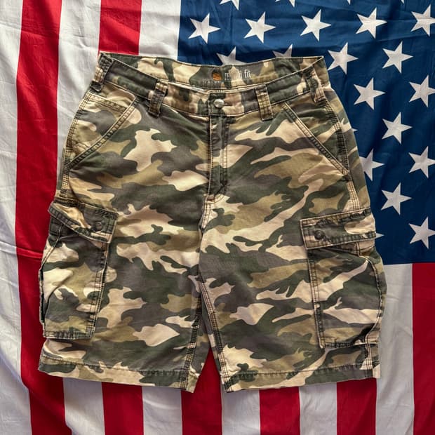 [Carhartt] 칼하트 카펜터 카모 밀리터리 워크팬츠 반바지 c-14