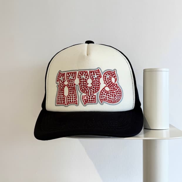 히스테릭글래머 rhinestone  mesh cap