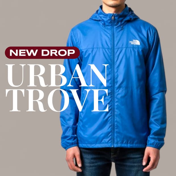 노스페이스 플라이트 경량 바람막이 블루 M 새상품