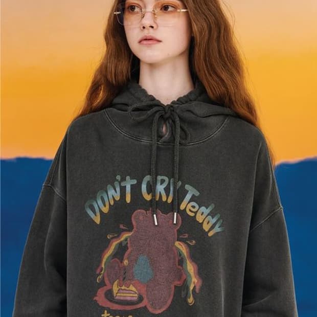 꼼파뇨스튜디오 피그먼트 후드티셔츠 M