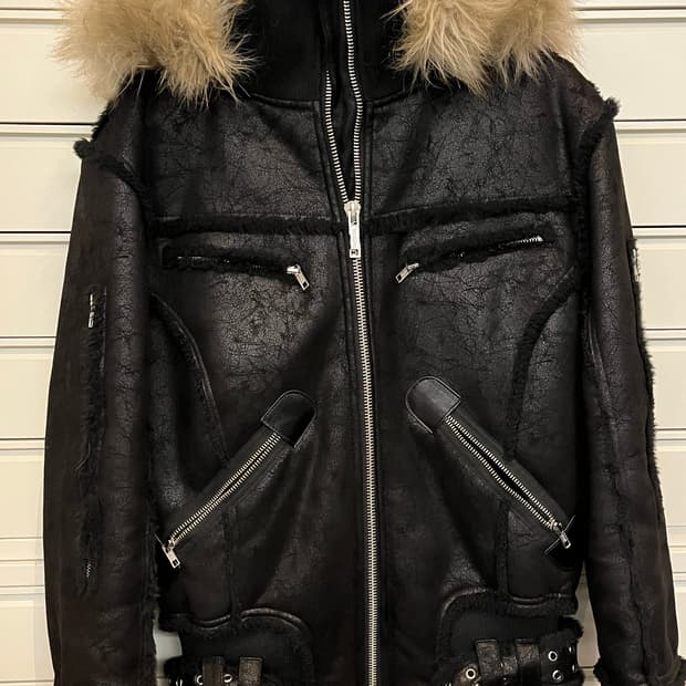 racer 블랙쉽스킨자켓 Black sheepskin jacket