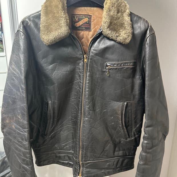 1950년 빈티지 홀스하이드 레더자켓
