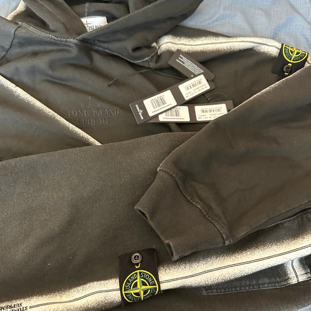 S 슈프림 스톤아일랜드 스웨트 팬츠