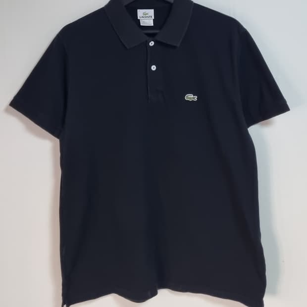 M (95) 라코스테 블랙 PK 반팔티