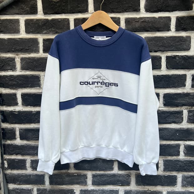 90s 꾸레쥬 로고 스웻