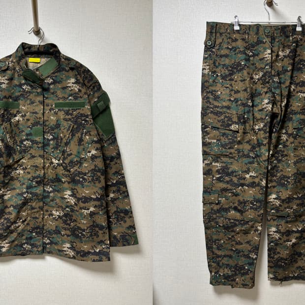 미 해병대 MARPAT 디지털 카모 전투복 상하 세트