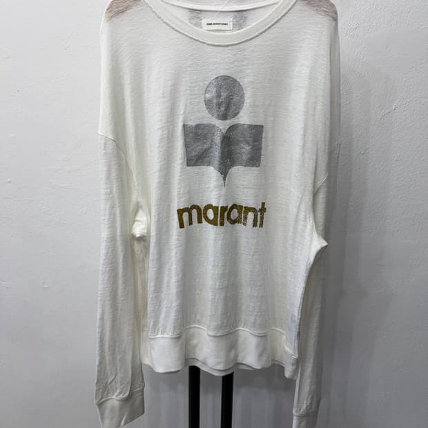 정품) 이자벨마랑 여성 루즈핏 얇은소재 맨투맨 38