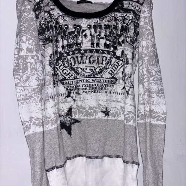 Salvage libertalia 후드 롱 슬리브 탑 미국 일본 빈티지